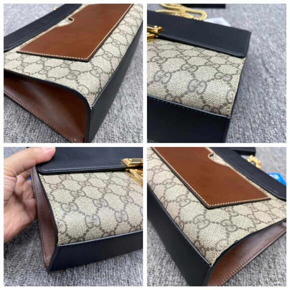 100% Authentic Gucci Padlock GG Medium Supreme Shoulder Bag - Picture 7 of 14